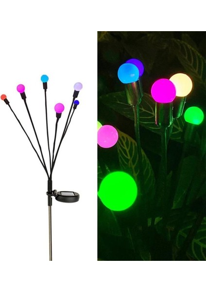 Güneş Firefly Işık Dış Mekan Su Geçirmez Yıldız Partisi Sallanan Bahçe Işık Partisi Dekoratif Işık Avlu Bahçe Yolu (Yurt Dışından)