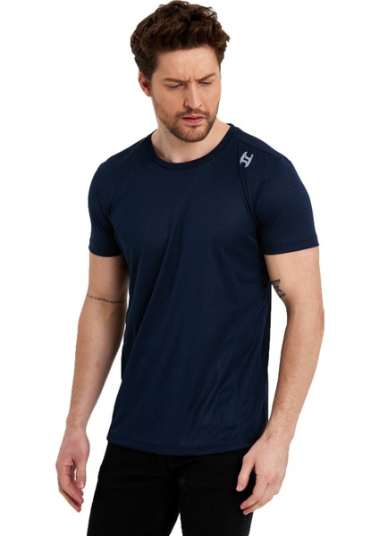 Erkek Spor Reflektör Baskılı Polyester Tişört