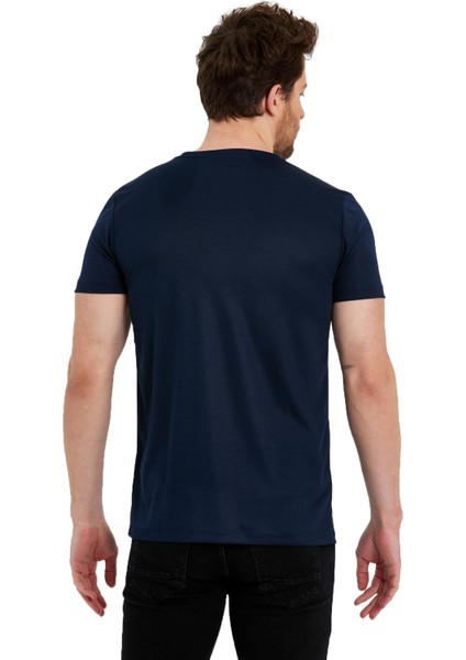 Erkek Spor Reflektör Baskılı Polyester Tişört