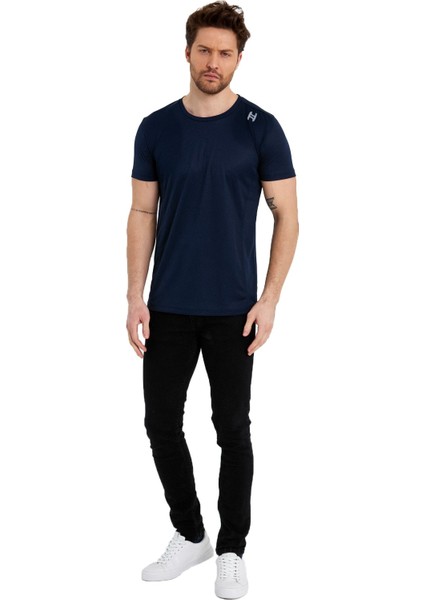 Erkek Spor Reflektör Baskılı Polyester Tişört