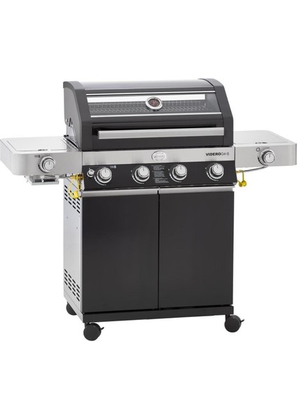 Videro G4-S Vario Gazlı Barbekü Istasyonu - Siyah