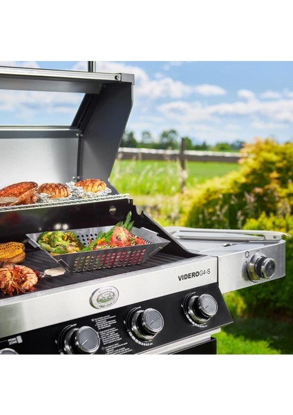 Videro G4-S Vario Gazlı Barbekü Istasyonu - Siyah modelleri