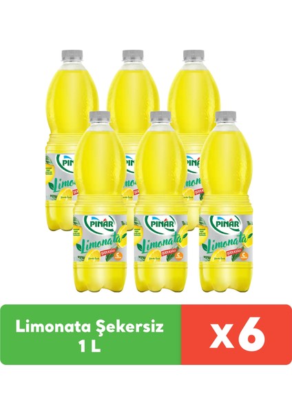 Limonata Şekersiz 1 lt x 6 Adet