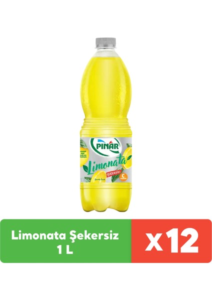 Limonata Şekersiz 1 lt x 12 Adet