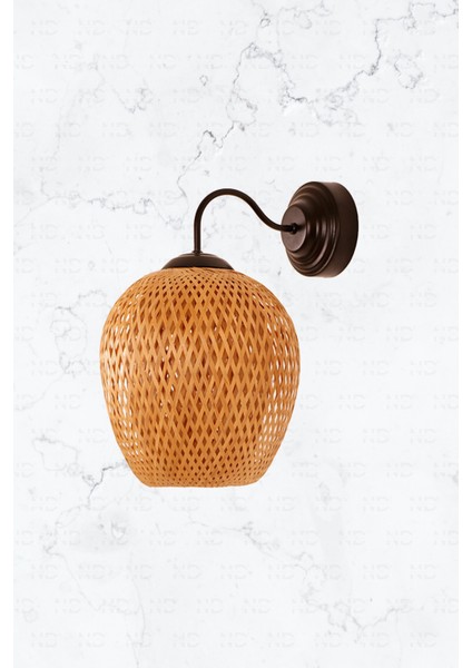 Boja Bambu Siyah Detay Aplik 25x25x40 cm İskandinav, Modern, Bohem, Rattan, Aydınlatma fiyatları