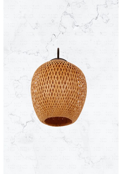 Boja Bambu Siyah Detay Aplik 25x25x40 cm İskandinav, Modern, Bohem, Rattan, Aydınlatma fırsatları
