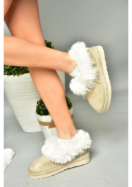 R824667202 Bej/bej Süet Peluş Kadın Ayakkabı indirimleri