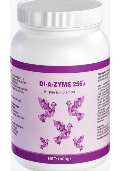 Dı-A-Zyme 256 Avian 1 kg (Kuşlar Için)