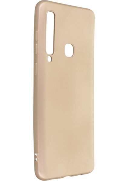 Samsung Galaxy A9 2018 Kılıf Premium Rubber Silikon - Gold 109008