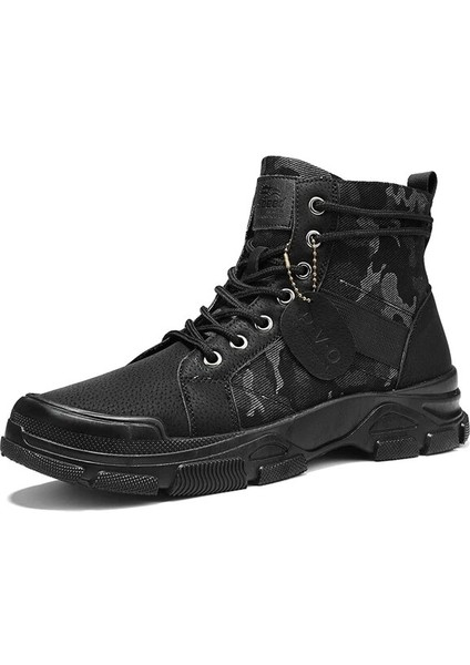 Erkekler Için Askeri Bot Sonbahar Yüksek Üst Kamuflaj Çöl Rahat Yı Erkek Çizme Nefes Kaymaz Iş Ayakkabısı Zapatillas Hombre (Yurt Dışından)