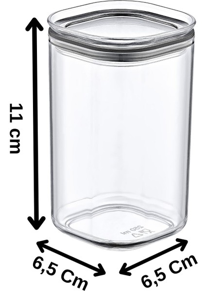 6 Adet 250 ml Contalı Baharat Saklama Kabı