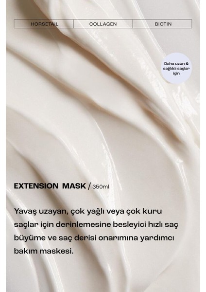 Extension Hızlı Saç Uzatmaya Yardımcı Saç Derisi Bakım Maskesi 350 Ml