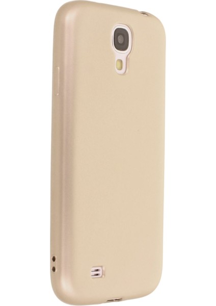 Samsung Galaxy I9500 / S4 Kılıf Premium Rubber Silikon - Gold 109008