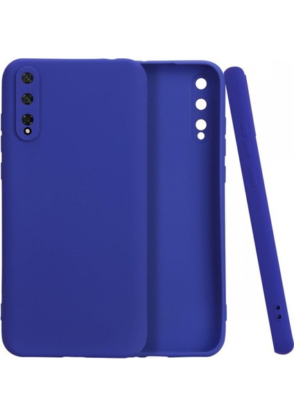 Huawei P Smart S Kılıf Premium Rubber Silikon - Lacivert 109008