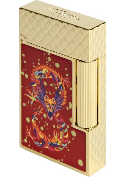 Ligne 2 Dragon Burgundy/gold Puro Çakmağı 16526 modelleri