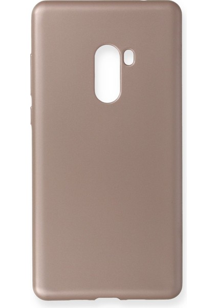 Xiaomi Mi Mix 2 Kılıf Premium Rubber Silikon - Rose Gold 109008