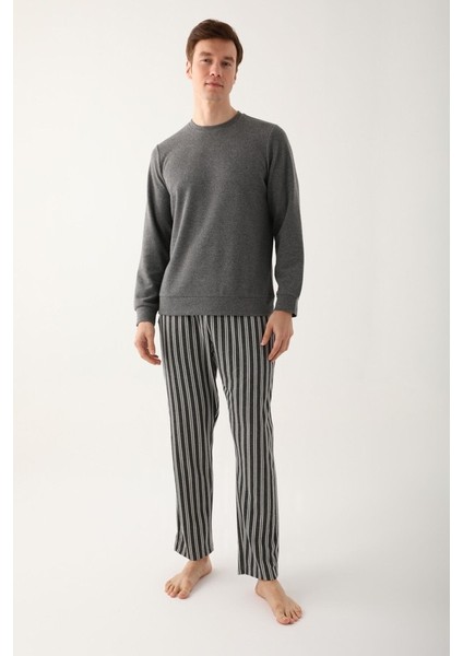 Uzun Kol Erkek Pijama Takım 2801