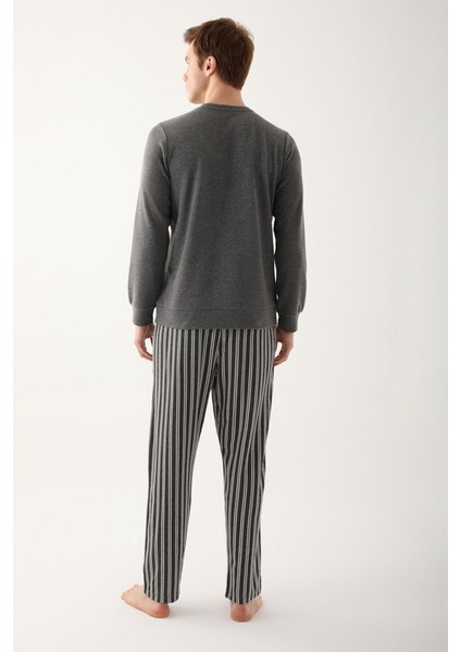 Uzun Kol Erkek Pijama Takım 2801