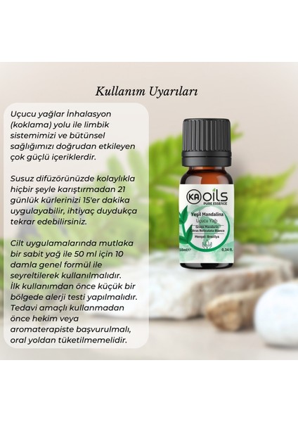Yeşil Mandalina Uçucu Yağı 10 ml - %100 Saf ve Doğal Mandarin Green Oil