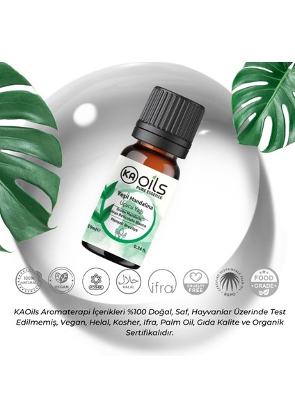 Yeşil Mandalina Uçucu Yağı 10 ml - %100 Saf ve Doğal Mandarin Green Oil