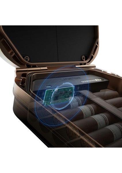 Lifepod 2.0 Biometric Seyahat Humidoru Covert Black (LH20B-BK) fiyatları