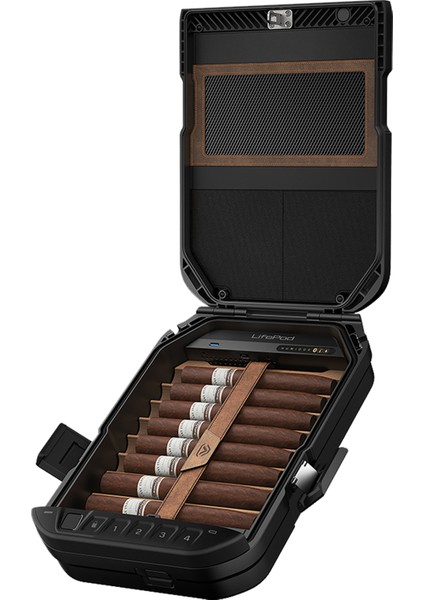 Lifepod 2.0 Biometric Seyahat Humidoru Covert Black (LH20B-BK) indirimleri