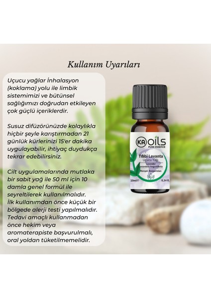 Tıbbi Lavanta Uçucu Yağı 10 ml - %100 Saf ve Doğal Lavender Oil