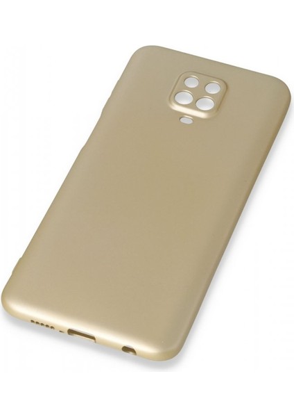 Xiaomi Redmi Note 9 Pro Kılıf First Silikon - Gold