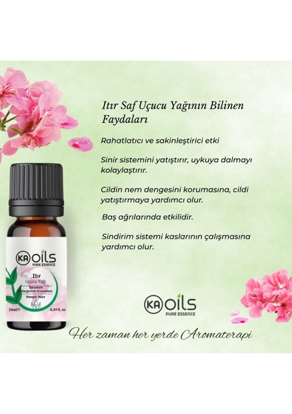 Itır Uçucu Yağı 10 ml - %100 Saf ve Doğal Geranium Oil
