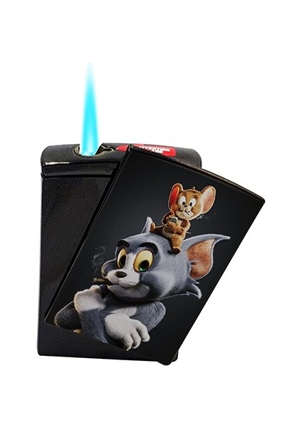 Tom ve Jerry Baskılı Sigara Tabakası ve Kaydırmalı Çakmak Seti