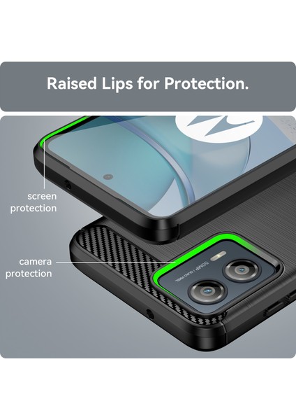 Motorola Moto G53 Için Yumuşak Karbon Fiber Fırçalanmış Tpu Telefon Kılıfı (Yurt Dışından) indirimleri