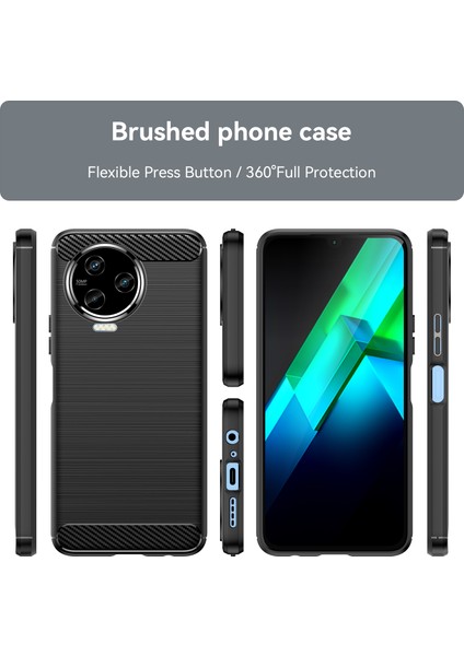 Infinix Note 12 Pro Için Yumuşak Karbon Fiber Fırçalanmış Tpu Telefon Kılıfı (Yurt Dışından) modelleri
