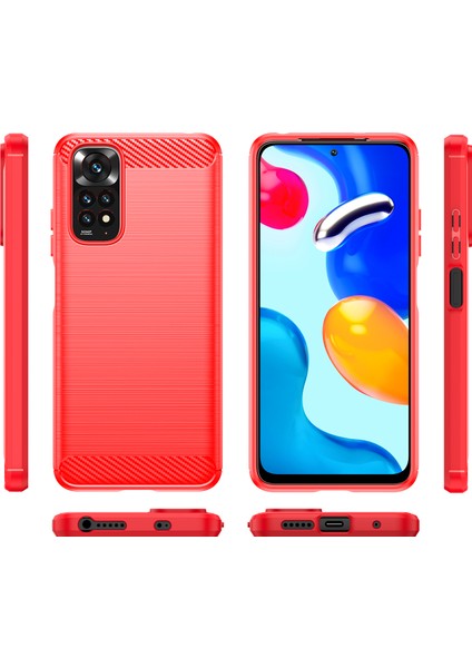 Xiaomi Redmi Note 11 4g / Note 11S Için Yumuşak Karbon Fiber Fırçalanmış Tpu Telefon Kılıfı (Yurt Dışından)