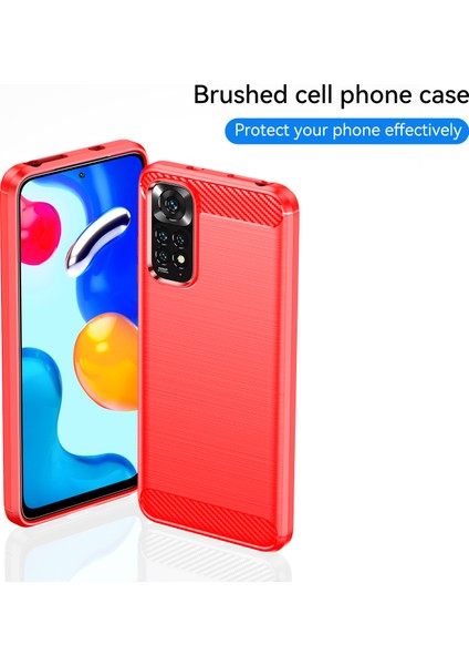 Xiaomi Redmi Note 11 4g / Note 11S Için Yumuşak Karbon Fiber Fırçalanmış Tpu Telefon Kılıfı (Yurt Dışından)