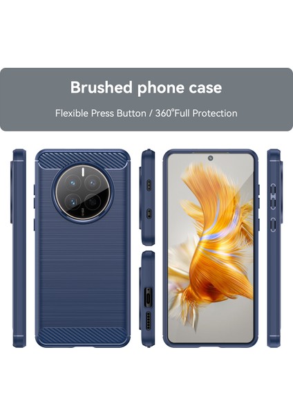 Huawei Mate 50 Için Yumuşak Karbon Fiber Fırçalanmış Tpu Telefon Kılıfı (Yurt Dışından) fırsatları