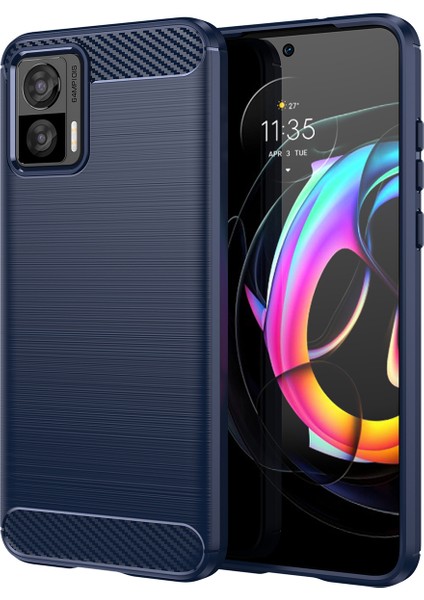 Motorola Edge 30 Neo Için Yumuşak Karbon Fiber Fırçalanmış Tpu Telefon Kılıfı (Yurt Dışından)