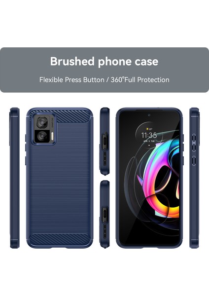 Motorola Edge 30 Neo Için Yumuşak Karbon Fiber Fırçalanmış Tpu Telefon Kılıfı (Yurt Dışından) modelleri