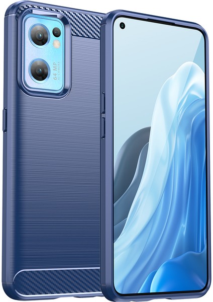 Oppo Find X5 Lite Için Yumuşak Karbon Fiber Fırçalanmış Tpu Telefon Kılıfı (Yurt Dışından)