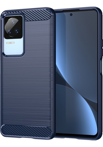 Xiaomi Redmi K50 / K50 Pro Için Yumuşak Karbon Fiber Fırçalanmış Tpu Telefon Kılıfı (Yurt Dışından)