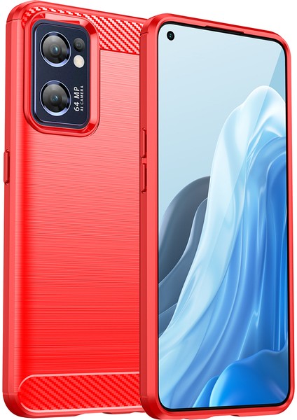 Oppo Find X5 Lite Için Yumuşak Karbon Fiber Fırçalanmış Tpu Telefon Kılıfı (Yurt Dışından)