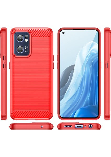 Oppo Find X5 Lite Için Yumuşak Karbon Fiber Fırçalanmış Tpu Telefon Kılıfı (Yurt Dışından) fiyatları