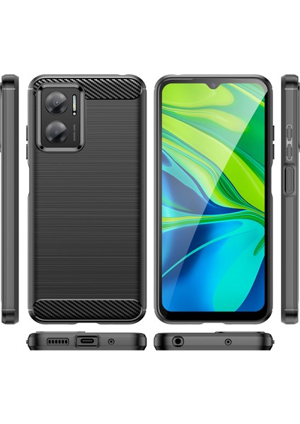 Xiaomi Redmi Note 11E Için Yumuşak Karbon Fiber Fırçalanmış Tpu Telefon Kılıfı (Yurt Dışından) modelleri