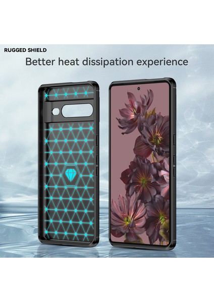 Google Pixel 7 Pro Için Yumuşak Karbon Fiber Fırçalanmış Tpu Telefon Kılıfı (Yurt Dışından) modelleri