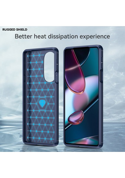 Motorola Edge 30 Pro Için Yumuşak Karbon Fiber Fırçalanmış Tpu Telefon Kılıfı (Yurt Dışından) modelleri