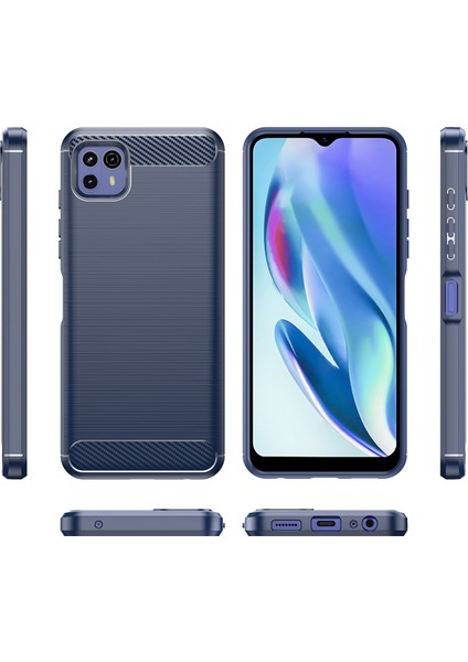 Motorola Moto G50 5g Için Yumuşak Karbon Fiber Fırçalanmış Tpu Telefon Kılıfı (Yurt Dışından) modelleri