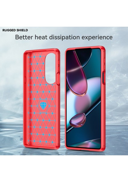 Motorola Edge 30 Pro Için Yumuşak Karbon Fiber Fırçalanmış Tpu Telefon Kılıfı (Yurt Dışından) modelleri