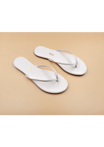 Klasik Kadın Topuksuz Beyaz Parmak Arası Terlik fiyatları