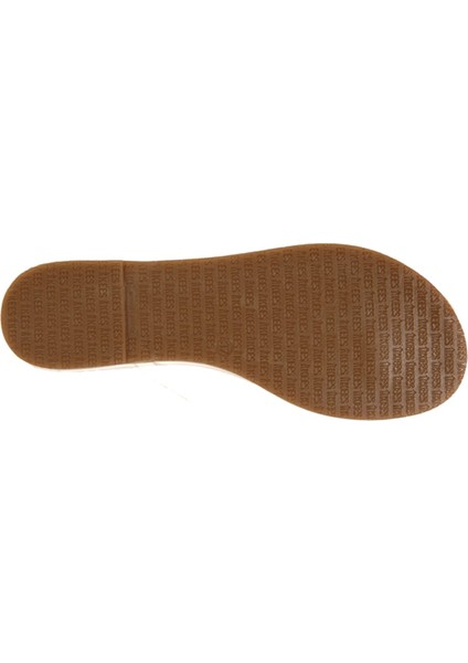 Klasik Kadın Topuksuz Beyaz Parmak Arası Terlik indirimleri