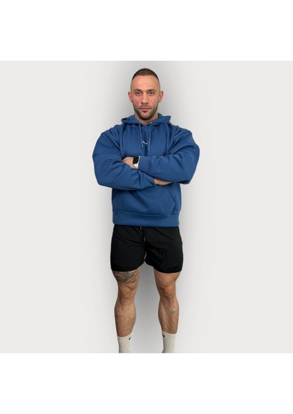 Oversize Pamuklu 3 Iplik Sweatshirt Hoodie - Titan Serisi