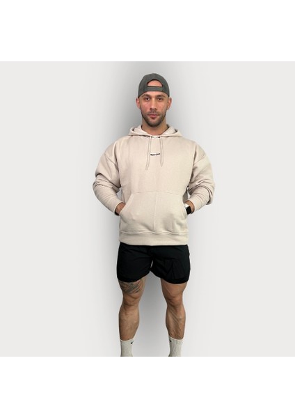 Oversize Pamuklu 3 Iplik Sweatshirt Hoodie - Titan Serisi